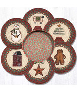 Earth Rugs TNB-1120 Winter Trivets in a Basket 10&quot; x 10&quot; - £62.05 GBP