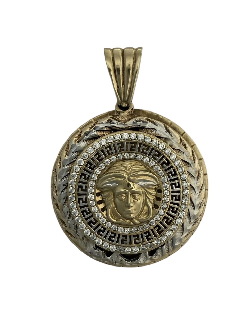 Unisex Pendant 10kt Yellow and White Gold 473524 - $2,499.00