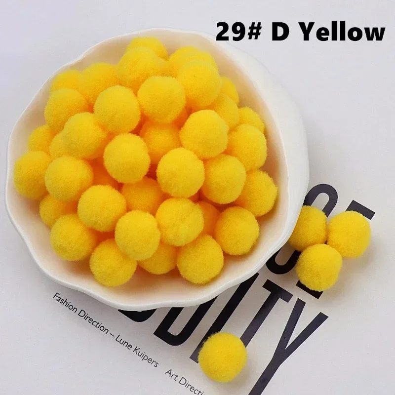 Mini Fluffy Soft Pom Poms Pompoms BallHandmade Craft -10mm 200pcs 29 dee... - $2.02