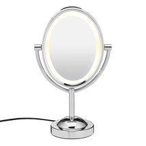 Conair Lighted Makeup Mirror, Double-Sided Lighted Vanity Makeup, Chrome - £35.08 GBP