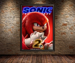 SONIC MOVIE Movie Poster - Knucles Movie Wall Art Deco - Sonic Wall Poster - £3.85 GBP
