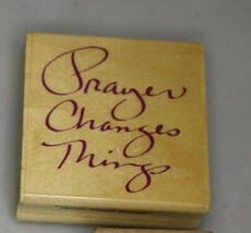 F5622 Prayer changes things uptown rubber stamps - $5.93