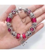 925 Sterling Silver Complete Finished Beads Charm Bracele... - $178.00