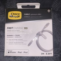 OtterBox Cable Lightning to USB-C Fast Charge iPhone/iPad/iPod - 2M/6.6ft Grey - £23.88 GBP