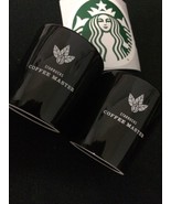 Rare 2X Starbucks 3 FL oz Black Coffee Master Collector MUGS SBUX + Stic... - £10.95 GBP