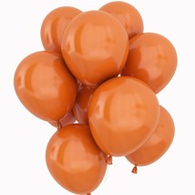 Burnt Orange Balloons 12 Inch 50 Pcs Baby Shower Party Balloons Happy Birthday D - £12.01 GBP