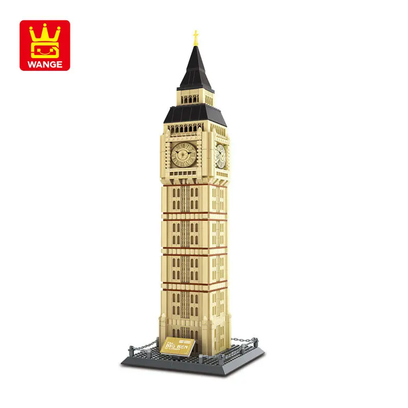 WANGE UK London Big Ben Building Block Toys 3D Model Small Bricks Assembled Gift - £72.20 GBP+