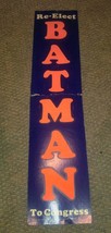 Vintage Batman For Congress Sign Reelect Herb Bateman - $19.99