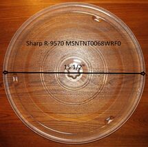 15 1/2" Sharp Carousel 2 Glass Turntable fits Oven Model R-9360 W/Coupling! - $78.39