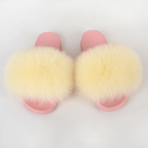 Women Shoes Home Slippers Summer Flip Flops House Furry Slides Indoor Real Flat  - £38.79 GBP