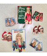 Taylor Swift Merry Swiftmas Christmas Dangled EARRINGS and PINS - $12.48 CAD+