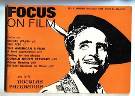 Focus On Films #5 11/1970-Douglas Fairbanks-Monte Walsh-B movies-magazine - £40.11 GBP