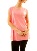 SUNDRY Womens Tank Top Relaxed Fit Sleeveless Minimalistic Casual Pink Size S - £29.21 GBP