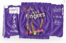 Cadbury mini fingers chocolate wrapper 19.3g - $4.09 CAD
