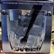 Moncayo Verecovetro Mini Ice Bucket 5x5 **with Tongs ** Made in Italy - $12.00