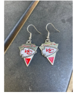 New Kansas City Chiefs NFL Silver Dangle Earrings Non-Allergenic SUPER B... - €10,27 EUR