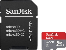Genuine SanDisk Ultra Plus Micro SDHC Memory Card 32GB Class 10 Adapter Included - $10.77