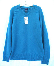 Mens Dockers Washable Lambs Wool Sweater Size XL Teal Blue 2005 NEW with Tag $50 - $36.10