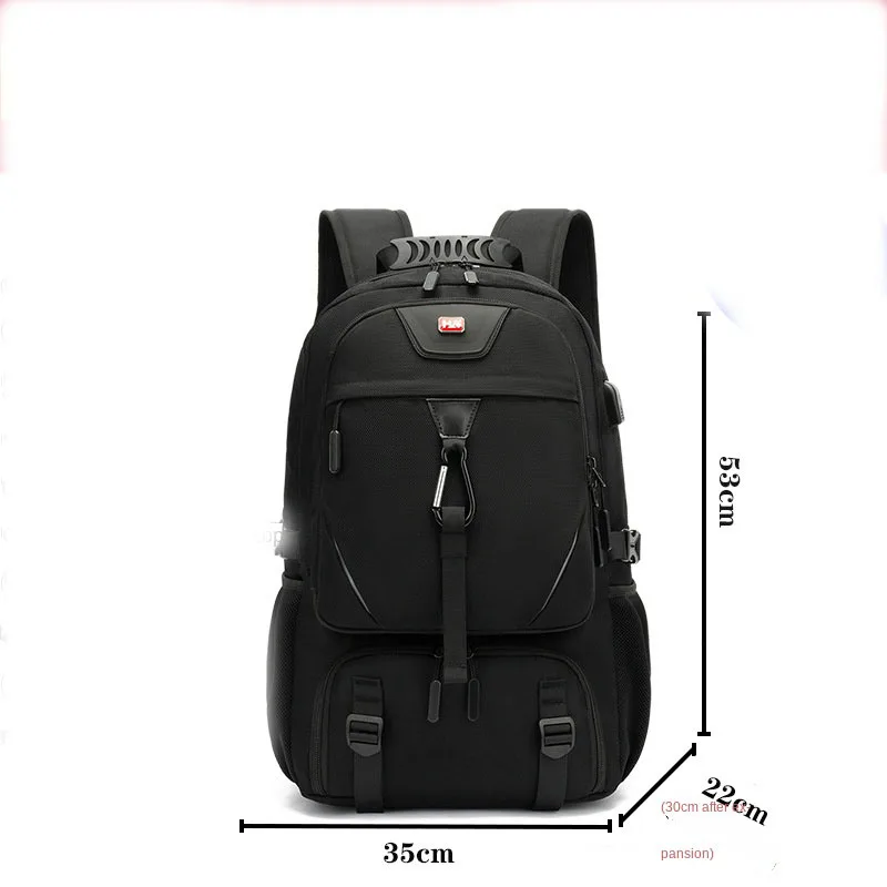 50/60/80L Unisex Men Outdoor Backpack USB Large Capacity Travel Pack Sports Trek - £131.30 GBP