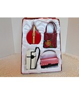 MINI HANDBAG SCULPTURED ORNAMENTS SET OF 4 PURSES CLASSY PUMP BOXED J.C.... - €16,23 EUR