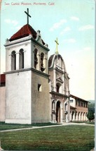 San Carlos Mission Monterey California Postcard - £11.64 GBP