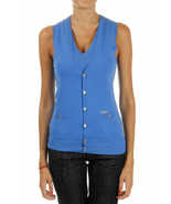 DSQUARED2 blue Sleeveless wool cardigan knitted sweater sz S NEW - €72,87 EUR DSQUARED2 blue Sleeveless wool cardigan knitted sweater sz S NEW - €72,87 EUR
