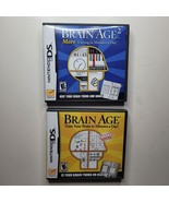 Nintendo DS Brain Age 1 and 2 Games Tests Sudoku Challenge Mind Mental W... - £13.76 GBP