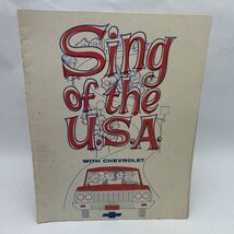 Sing of the U.S.A. with Chevrolet Paperback - $11.04