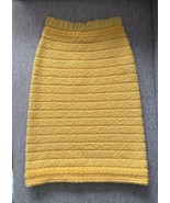 Gucci $2200 Yellow Wool Skirt In Size XS. NWT.! - £296.39 GBP