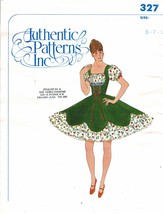 Misses Scalloped Overskirt 1 Piece Square Dance Dress Authentic Sew Patt... - $18.99
