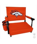 Denver Broncos Stadium Seat NFL Premium Foldable Pocket Orange Navy Blue... - $119.53 CAD