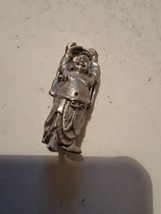 Vintage Fine Pewter Miniature Figure Figurine Collectible VTG Buddha  - £15.62 GBP