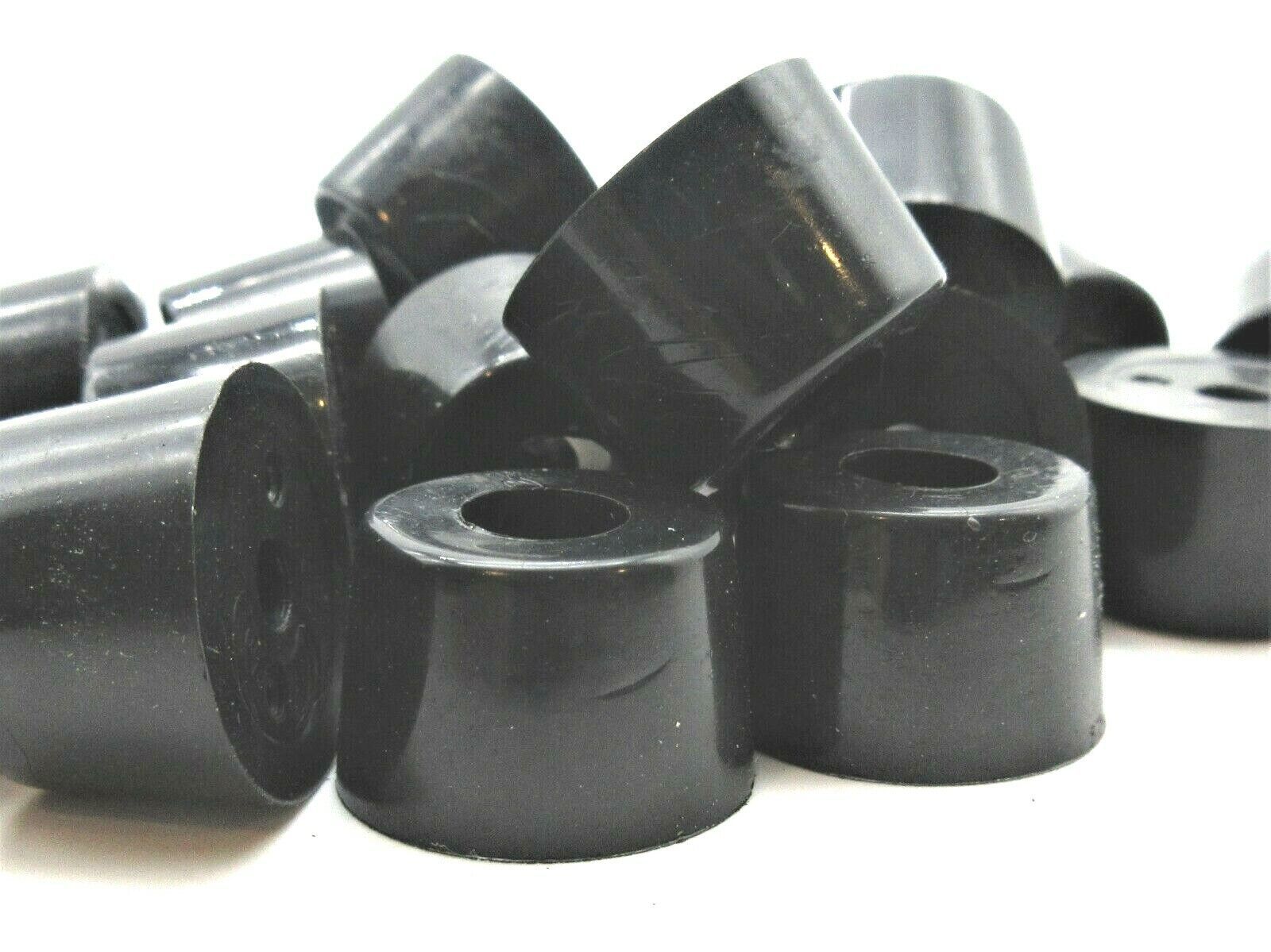 3/4” x 1/2” D X H DIY Pedalboard Rubber Feet w Washer HD Non Slip