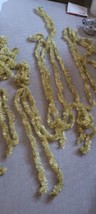 Vintage Gold Tinsel Garland Christmas Decoration House Tree Collectible - $12.99