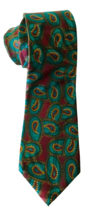 Allyn Saint George American Classic Men&#39;s Tie Necktie Woven Paisley Design - £9.85 GBP