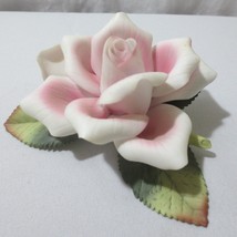Andrea by Sadek Pink Rose Porcelain Rose White/Pink Tips #9713  2000 - £16.02 GBP