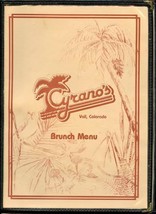 Cyrano&#39;s Pacific Bar and Grill Brunch Menu Vail Colorado  - £22.15 GBP