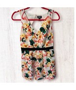Nicole by Nicole Miller Tropical Floral Flamingo Romper- Size 4 - $33.85 CAD