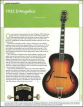 1932 D&#39;Angelico Opus 5 vintage acoustic guitar 2008 history article print - £3.09 GBP