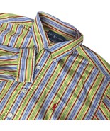 Ralph Lauren Classic Fit Men&#39;s Large Multicolor Stripe Long Sleeve Butto... - $40.60 CAD