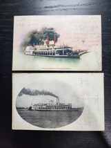 Antique 1903 Postcard Two Mississippi River Steamboats Stacker Lee Undivided - £5.27 GBP