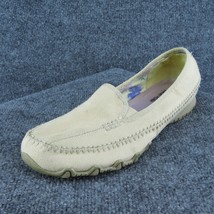SKECHERS Women Slip-On Shoes  Beige Fabric Slip On Size 9.5 Medium (B, M) - £17.40 GBP
