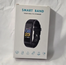 Black Wristband Smart Watch 115 Plus-Waterproof Fitness &amp; Health Tracker - $14.99