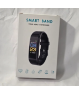 Black Wristband Smart Watch 115 Plus-Waterproof Fitness &amp; Health Tracker - $14.99