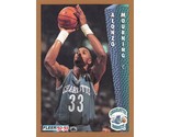 1992-93 Fleer #311 Alonzo Mourning RC Rookie Card Charlotte Hornets  - $0.89