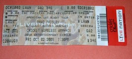 Brad Paisley Concert Ticket Vintage 2009 Cricket Wireless Amphitheatre - £15.71 GBP