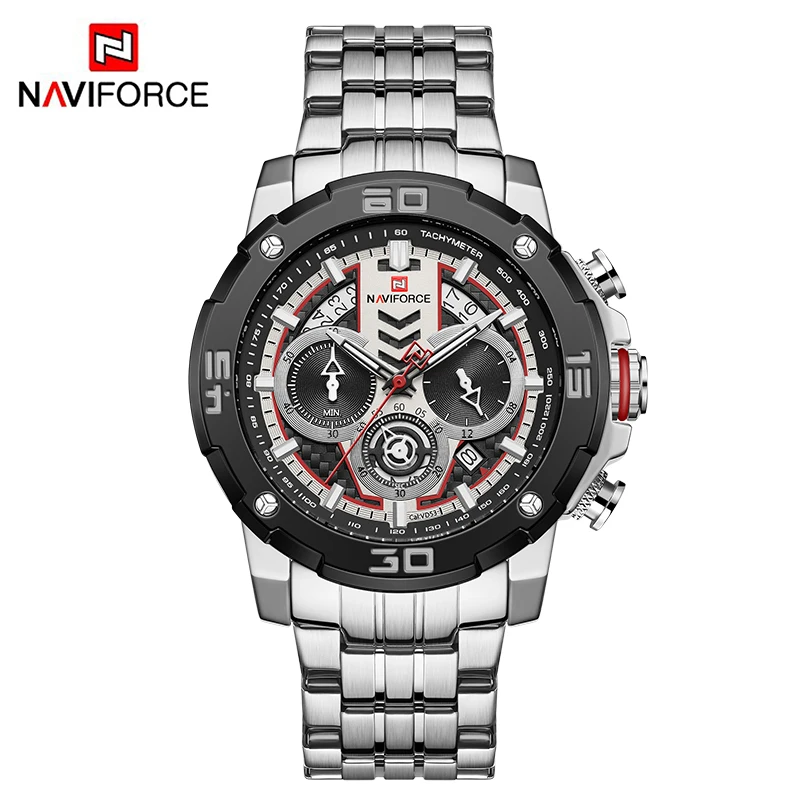 Watch NAVIFORCE Waterproof   for Men  Multi-function  Wrist watch Male  Leather  - £74.35 GBP