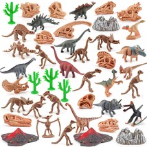 Volcano Dinosaur Playset 43Pcs Dinosaurs Toys For Toddlers Prehistoric Toy Plays - £37.43 GBP