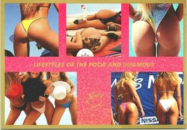Lifestyles of the poor and infamous California Girls Postcard Risque 90&#39;... - $10.89