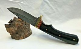 Handmade? Custom Damascus Steel Full Tang Fixed Blade Knife Hunting Surv... - $129.95